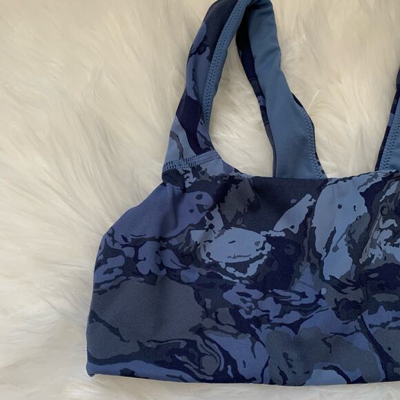 NWOT Aerie Offline Blue Goals Collection Medium Support Sports Bra - Picture 3 of 7